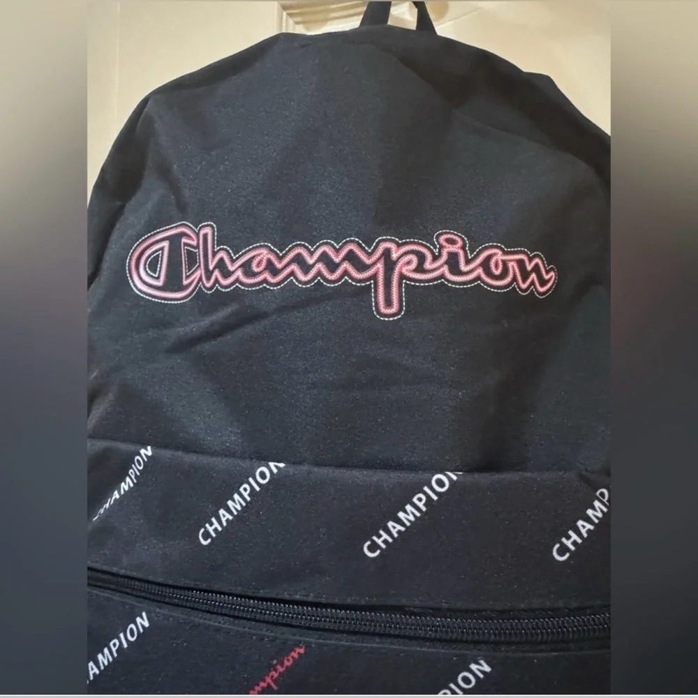 Champion Logo Ascend Backpack Black & Red 15